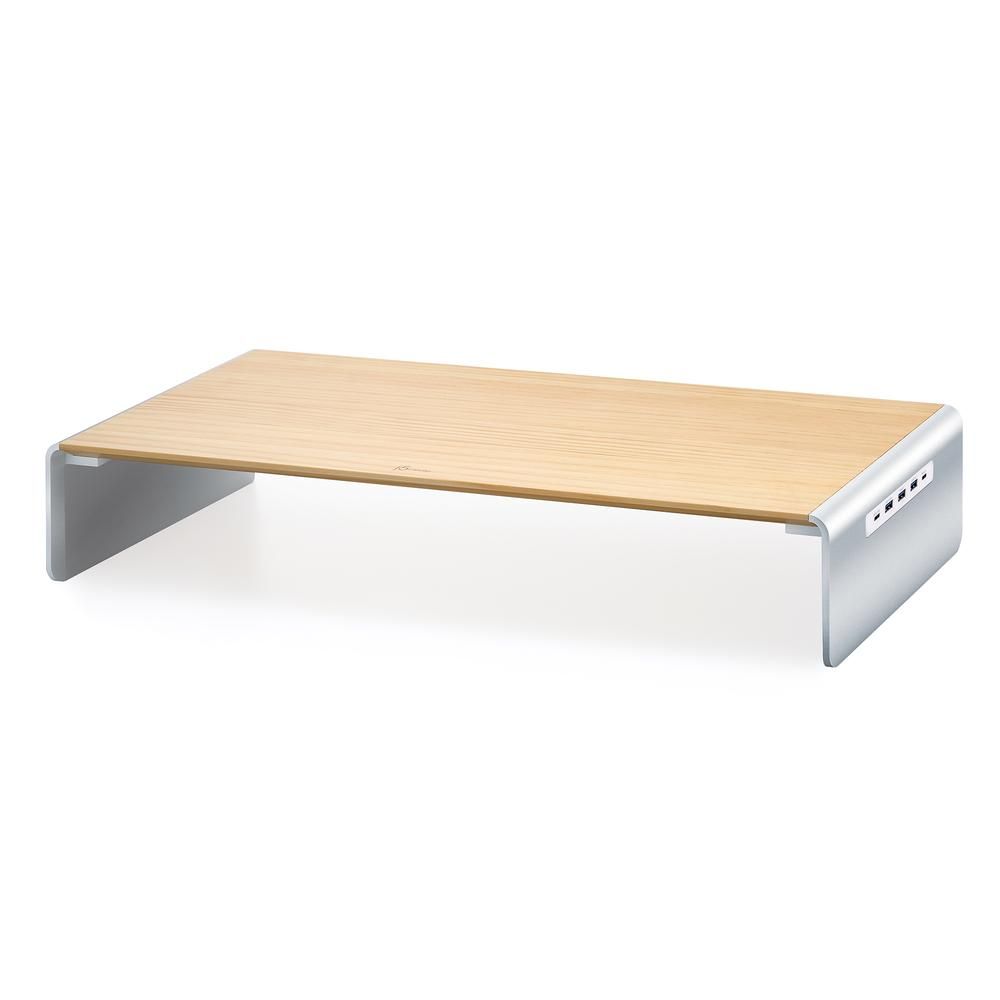 j5create JCT425 Wood Monitor Stand with Docking Station