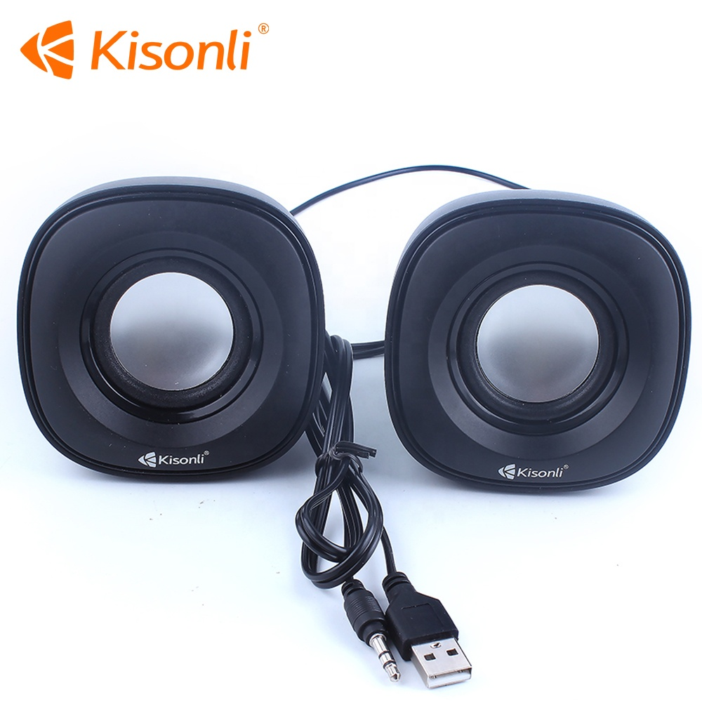 KISONLI V-350 小型雙聲道 USB 喇叭 