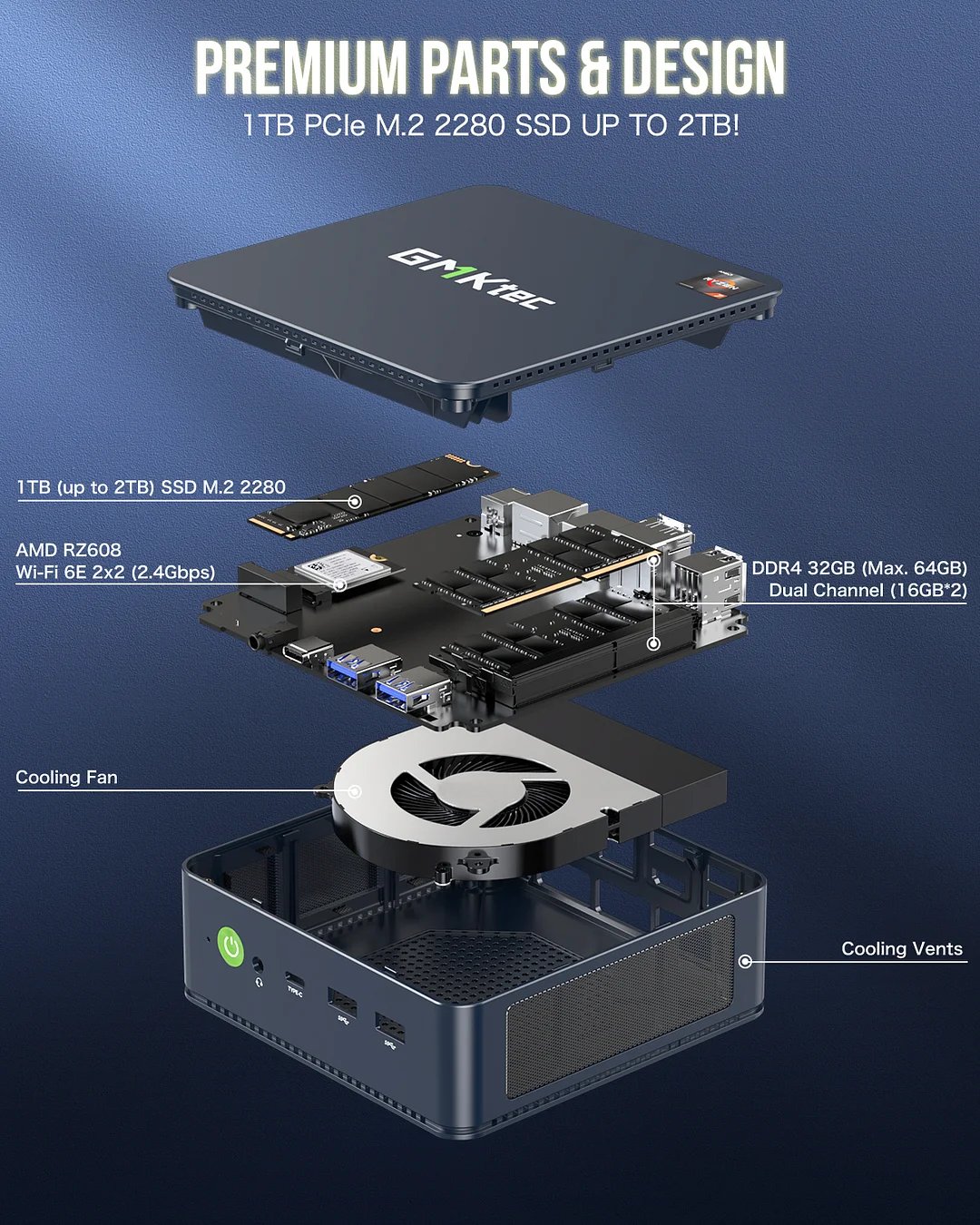 GMKtec NucBox M5 Mini PC  (Ryzen 7 5700U16GB RAM512GB SSDWindow 11 Pro)-4