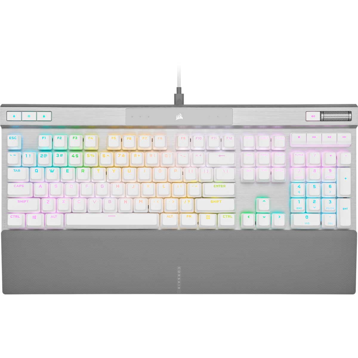 Corsair K70 RGB PRO 機械式鍵盤 - White 白色 (Corsair OPX光軸)