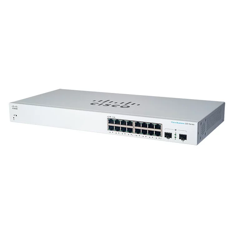 Cisco CBS220 16-Port Gigabit + 2-Port Gigabit SFP Uplink 智能交換機 - CBS220-16T-2G-UK