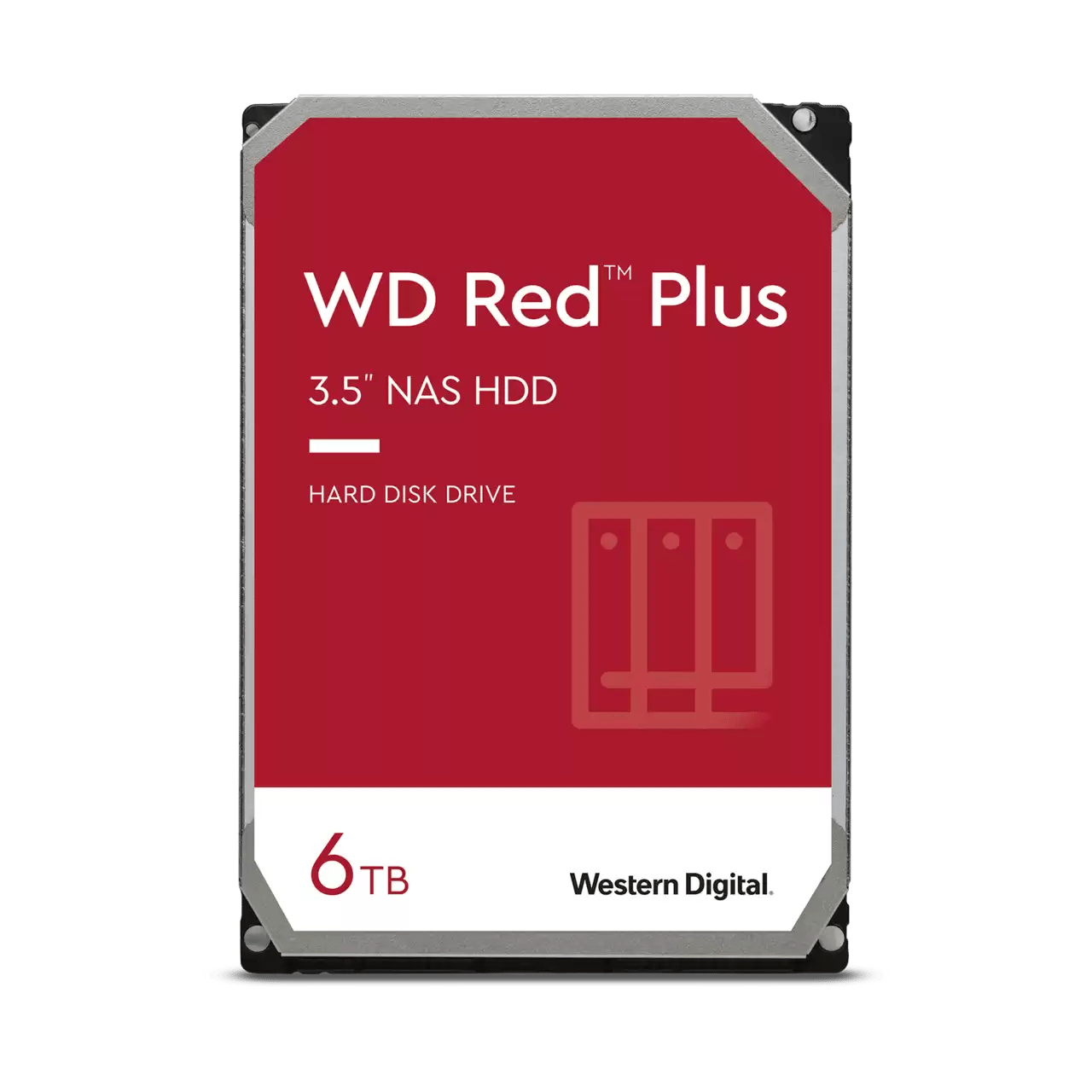 WD Red Plus 6TB 5400rpm 128MB 3.5" NAS HDD (WD60EFPX)