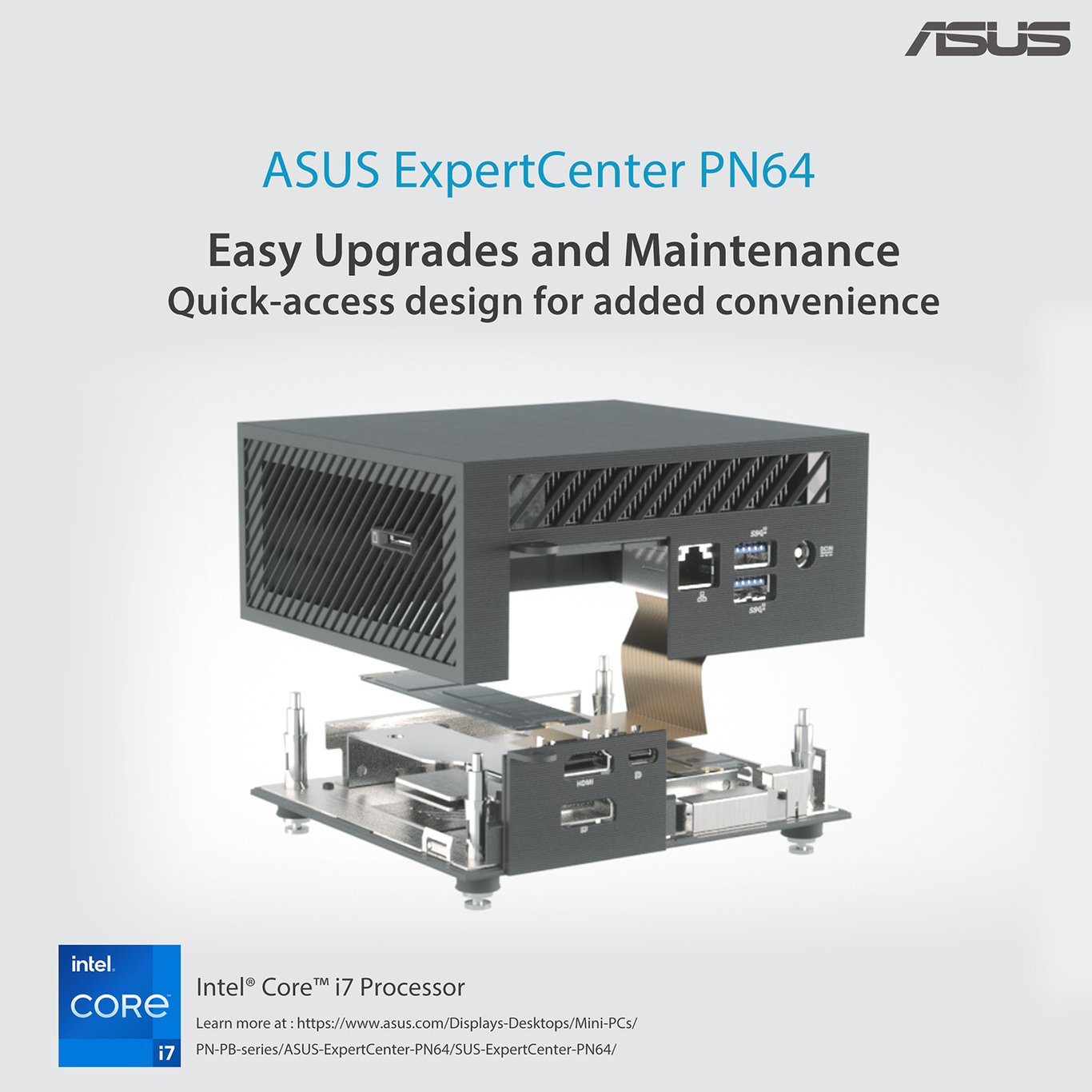 ASUS  Mini PC PN64-I7BB Intel Core i7-13700H Barebone -3