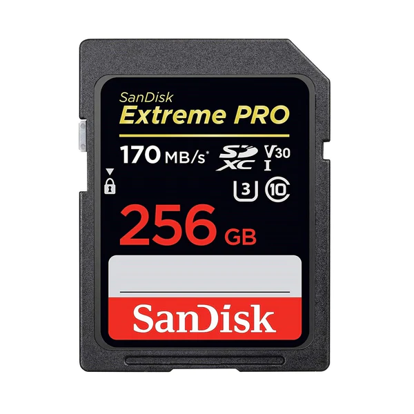 SanDisk Extreme PRO SD UHS-I U3 4K V30  - 256GB