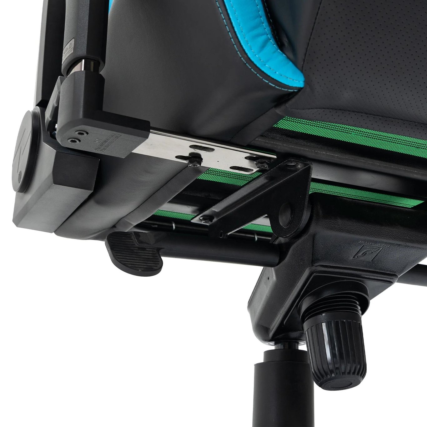 Zenox Jupiter-MK2 Racing Chair  - Leather/Sky Blue /-7