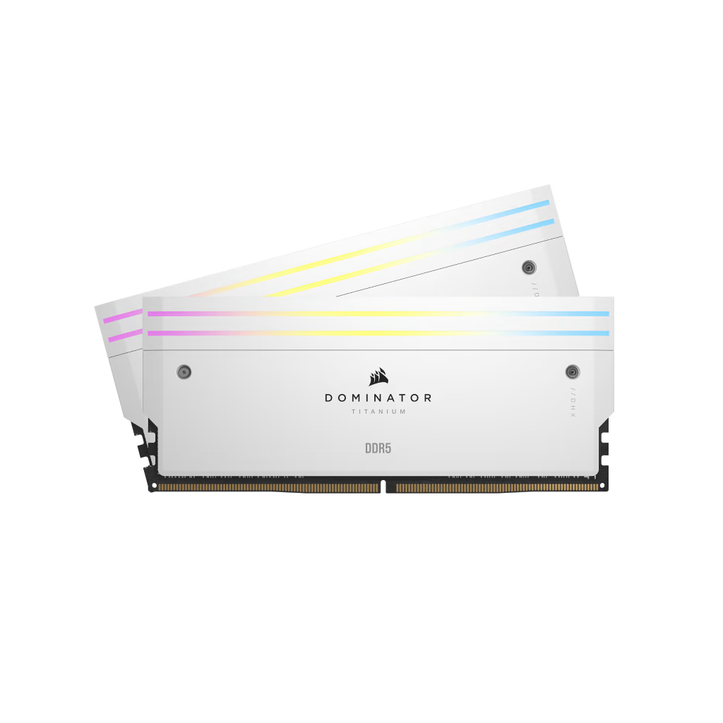 Corsair DOMINATOR TITANIUM RGB 96GB (48GB x2) DDR5 6400MHz - White 