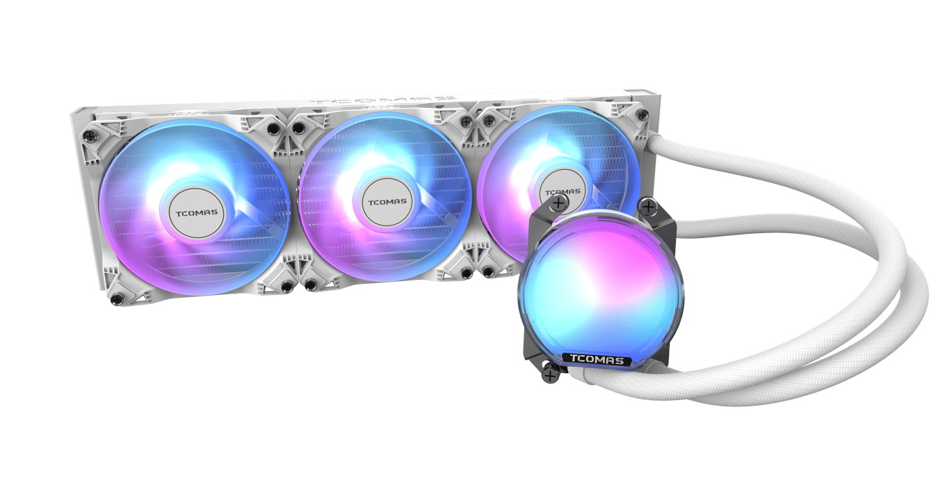 TCOMAS 鈦鉭 SJ-A080 INTEL 360mm CPU 水冷散熱器 - White 白色