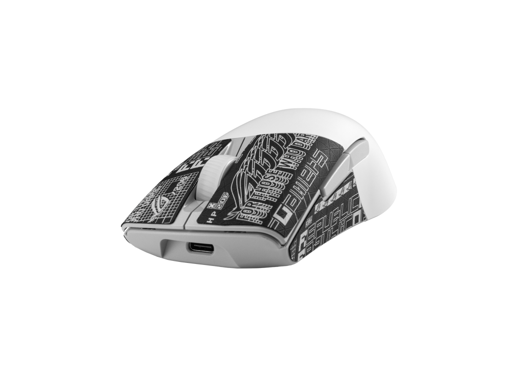 ASUS 華碩 ROG Keris Wireless AimPoint RGB 無線遊戲滑鼠 - White 白色