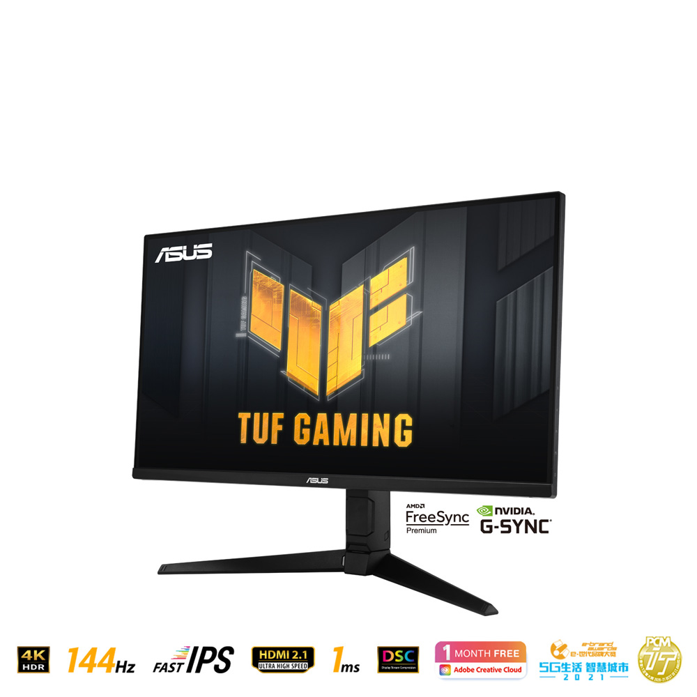 ASUS TUF Gaming VG28UQL1A 電競顯示器 (28 吋 UHD 144Hz IPS FreeSync) - 3840 x 2160