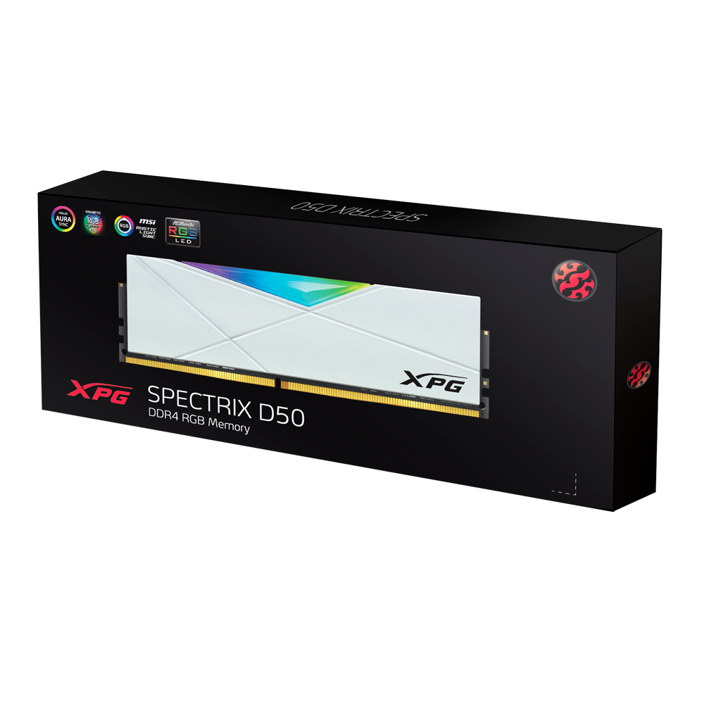 ADATA XPG SPECTRIX D50 RGB 32GB (2x 16GB) DDR4 3200MHz - White 白色