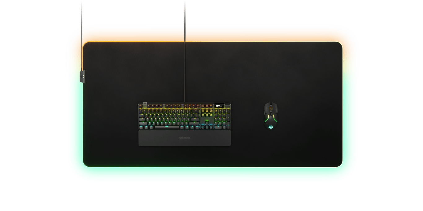 SteelSeries QcK Prism RGB 布質滑鼠墊 - 3XL