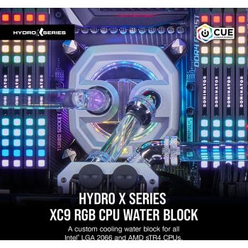 Corsair CPU water block XC9 RGB (2066/sTR4) - Intel 2066 and AMD sTR4