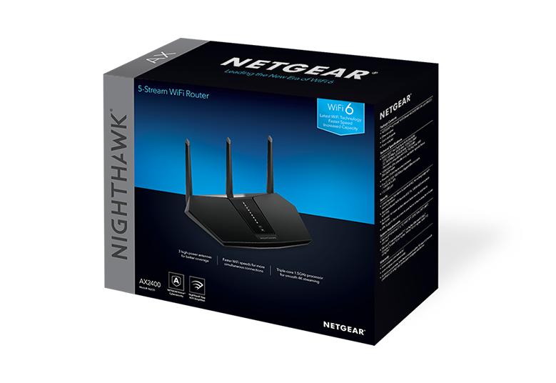 NETGEAR Nighthawk RAX30 AX2400 5數據流雙頻 WiFi 6 無線路由器 