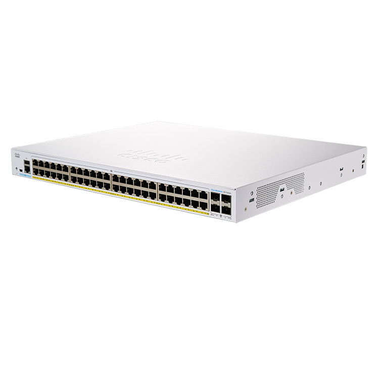 Cisco CBS350 48-Port Gigabit (370W PoE+) + 4-Port Gigabit SFP Uplink Managed 交換機 - CBS350-48P-4G-UK