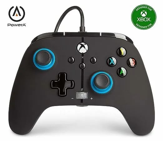 POWERA Enhanced Xbox Series X|S 有線遊戲手掣 - Blue Hint