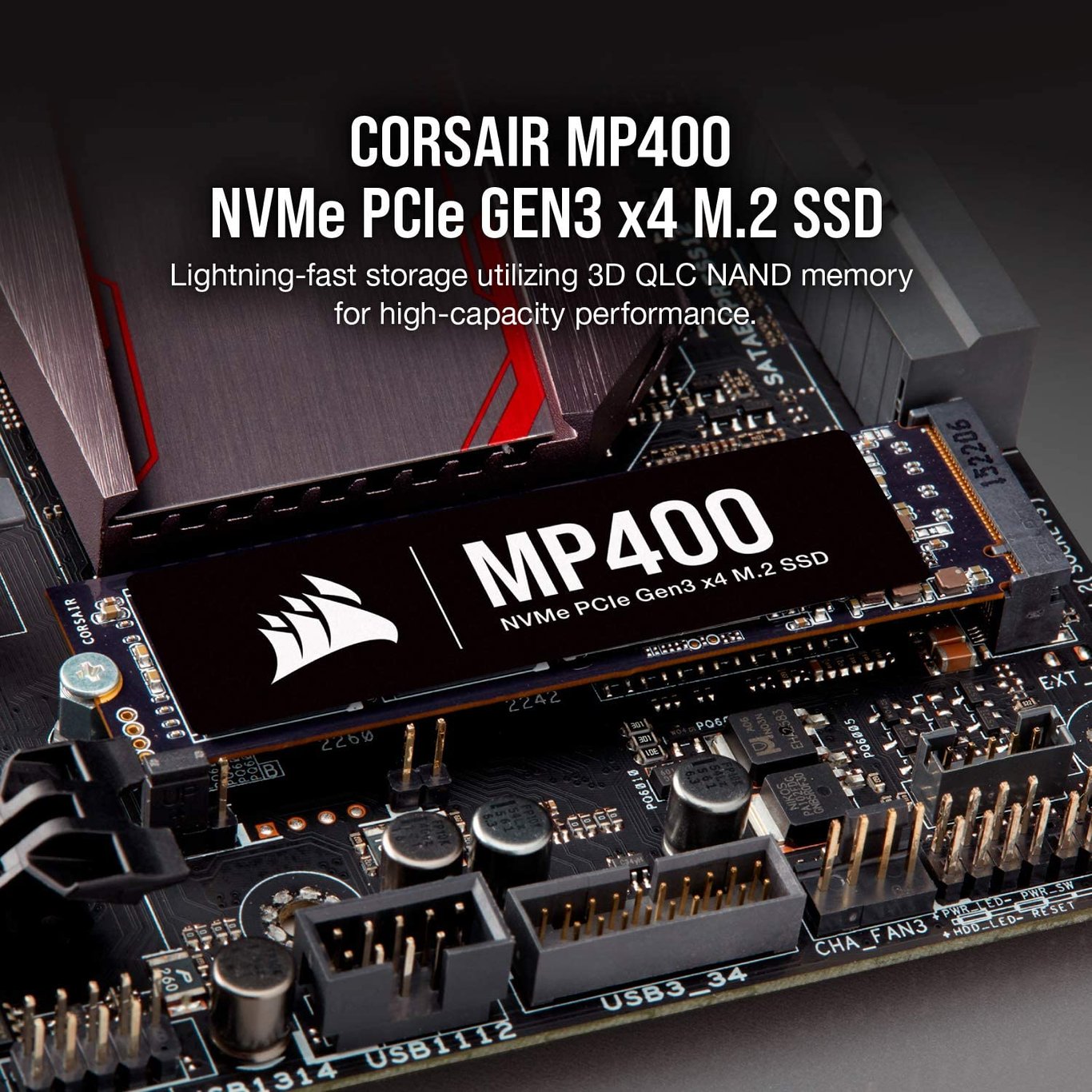 Corsair Force Series MP400 4TB QLC NVMe PCIe 3.0 x4 M.2 2280 SSD
