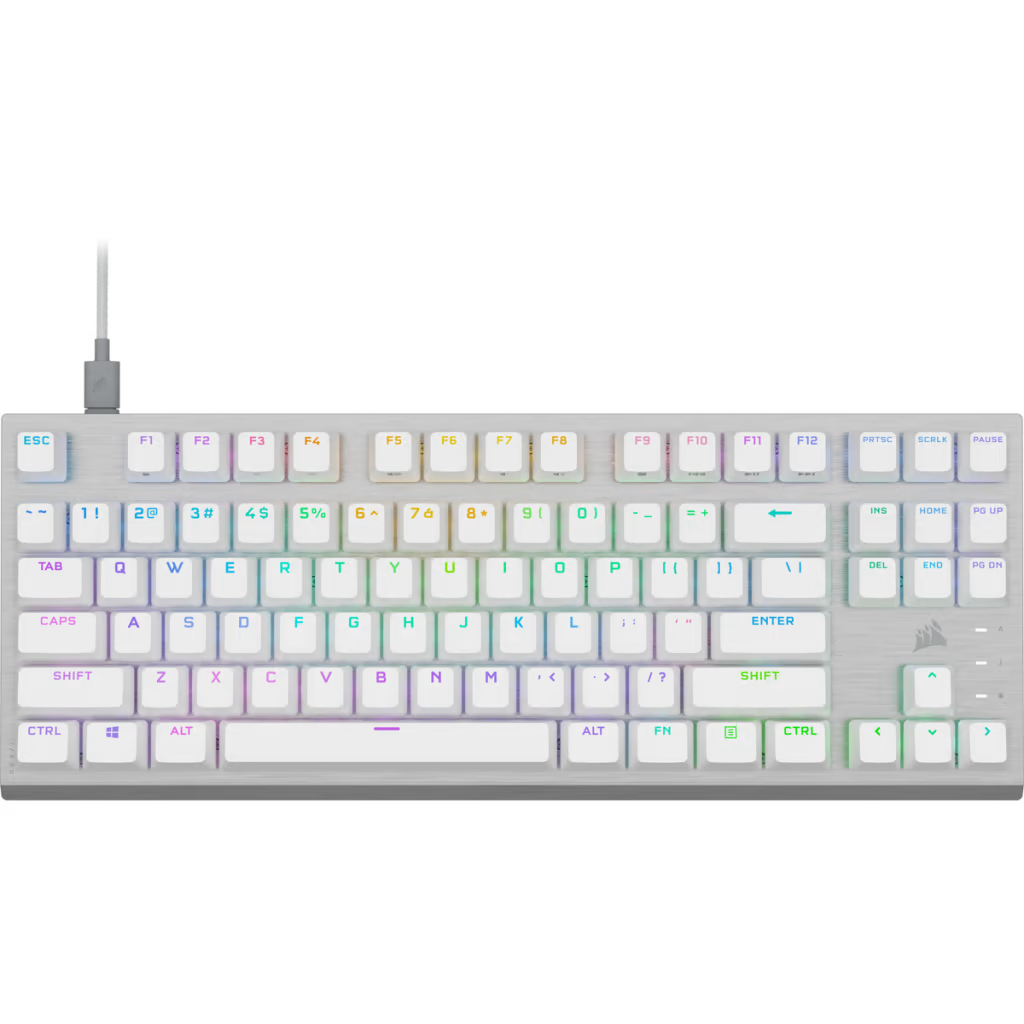 Corsair K60 PRO RGB TKL 機械式電競鍵盤 (Corsair OPX 光軸) - White 白色