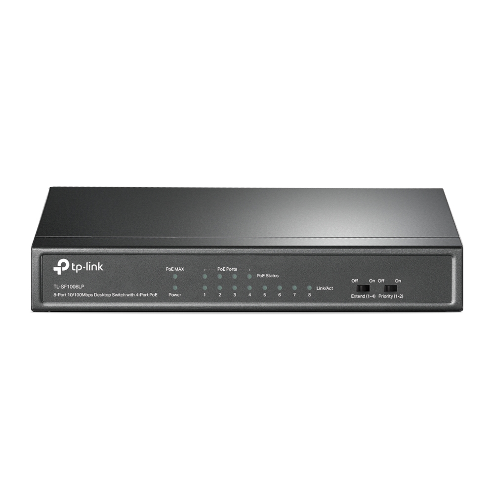 TP-Link TL-SF1008LP 8-Port 10/100Mbps (4-Port PoE 41W) Desktop Switch