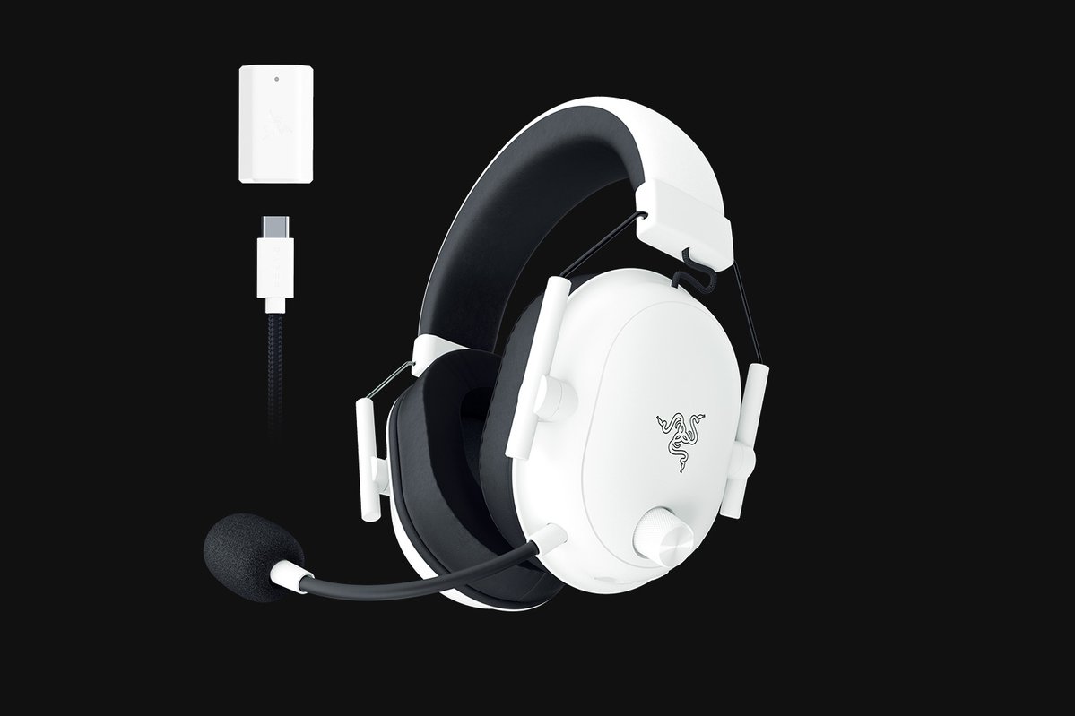 Razer BlackShark V2 HyperSpeed Wireless 無線遊戲耳機 - White 白色