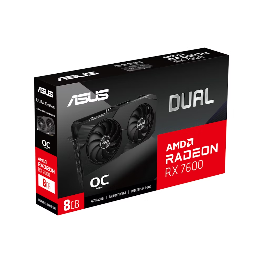 ASUS 華碩 DUAL Radeon RX 7600 8GB OC 顯示卡
