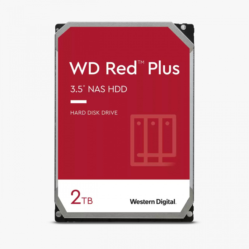 WD Red Plus 2TB 5400rpm 64MB 3.5" NAS HDD (WD20EFPX)