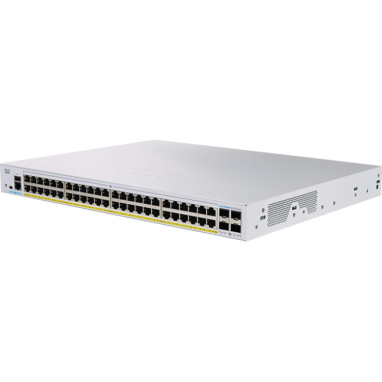 Cisco CBS350 48-Port Gigabit (PoE+ 740W) + 4-Port Gigabit SFP Uplink Managed 交換機 - CBS350-48FP-4G-UK