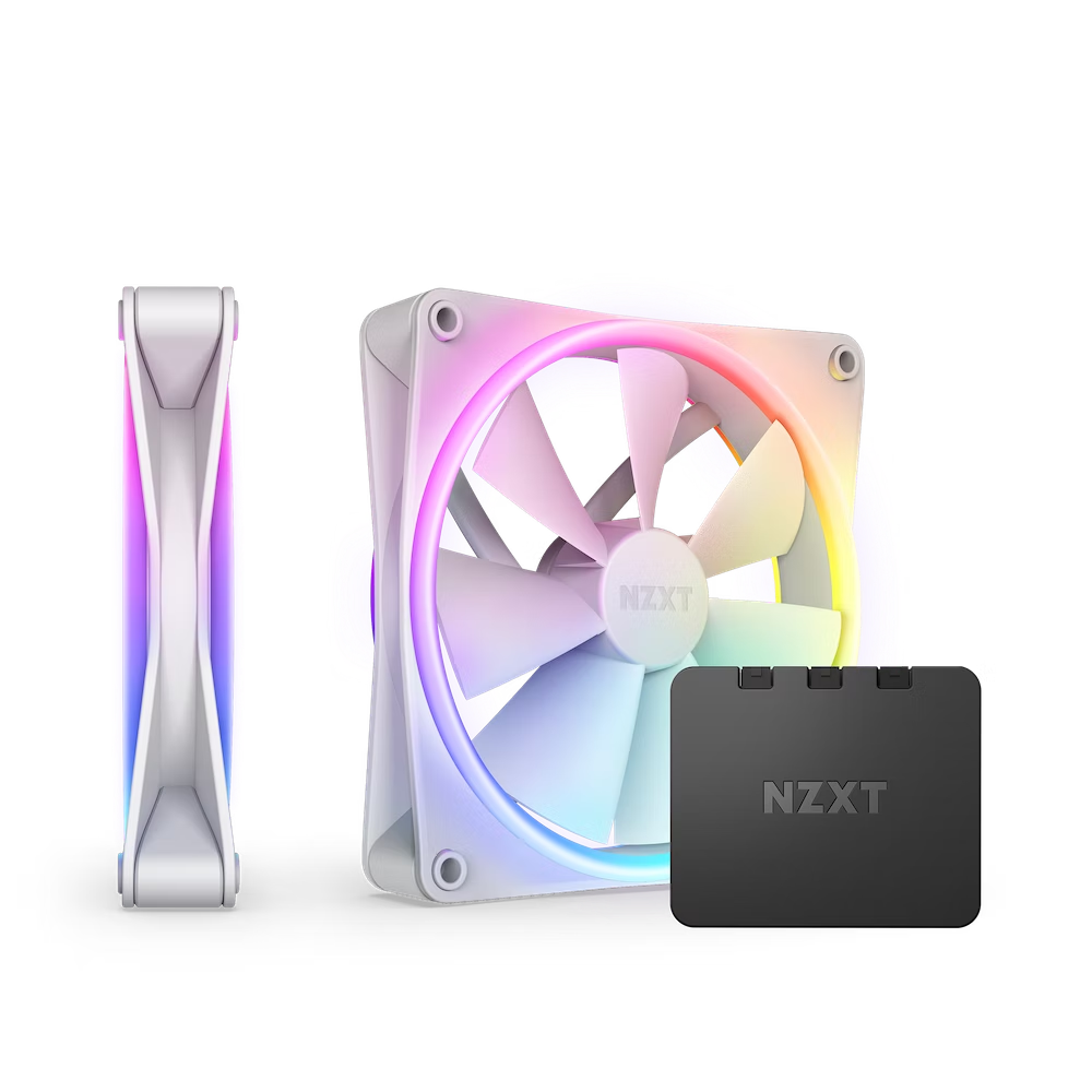 NZXT F140 RGB DUO 140mm  - White  (Twin Pack )
