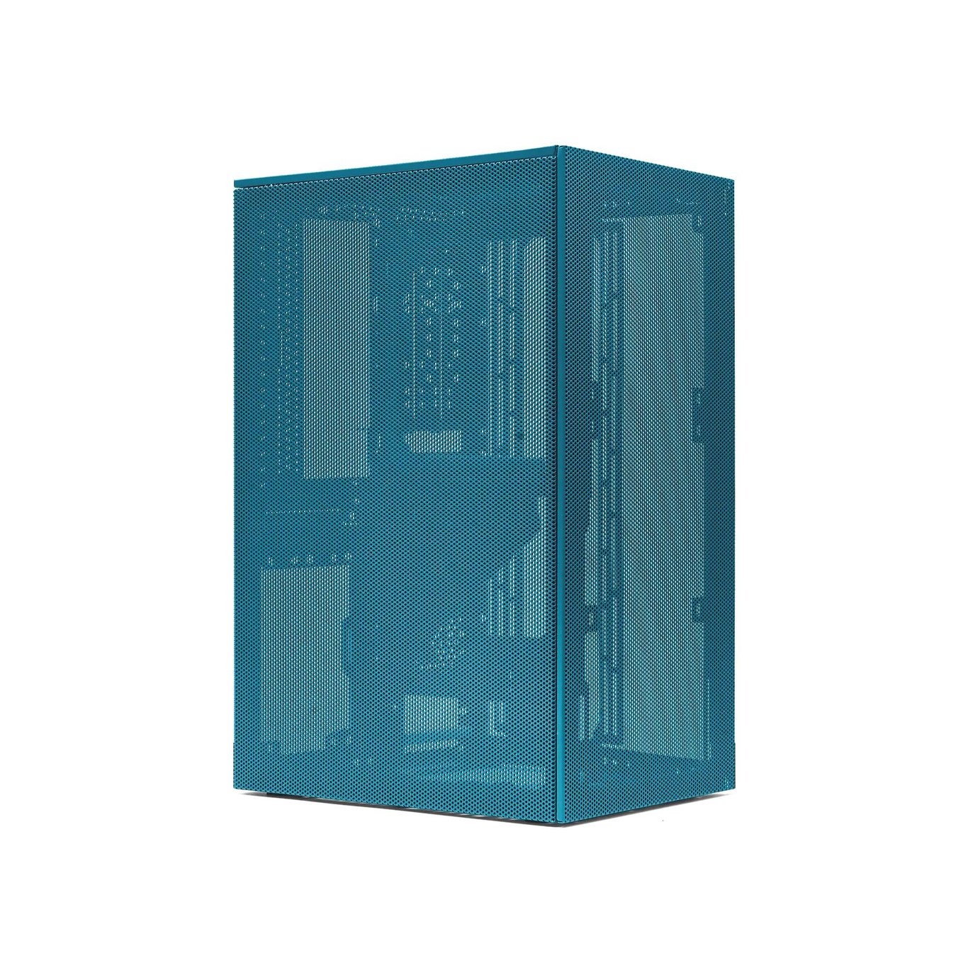 SSUPD Meshroom S Full Mesh Mini-ITX 機箱 (w/ PCIe 4.0 Riser Cable) - Peacock blue 藍色