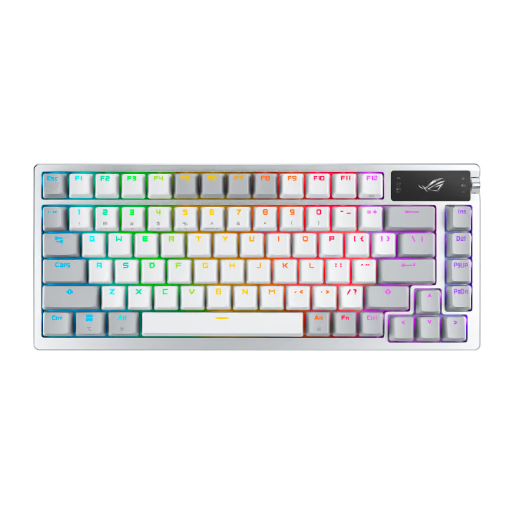 ASUS 華碩 ROG Azoth NX 75%無線自組電競機械鍵盤 (ROG NX 紅軸) - White 白色