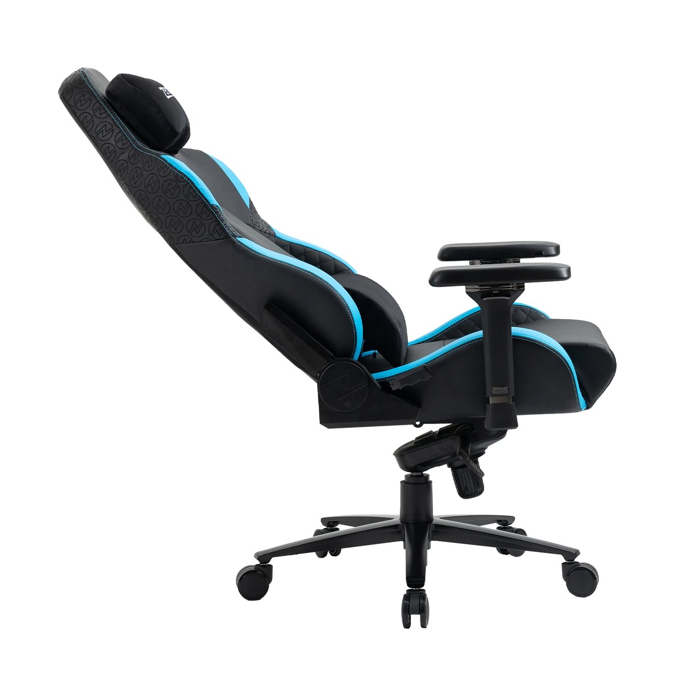 Zenox Jupiter-MK2 Racing Chair  - Leather/Sky Blue /-4