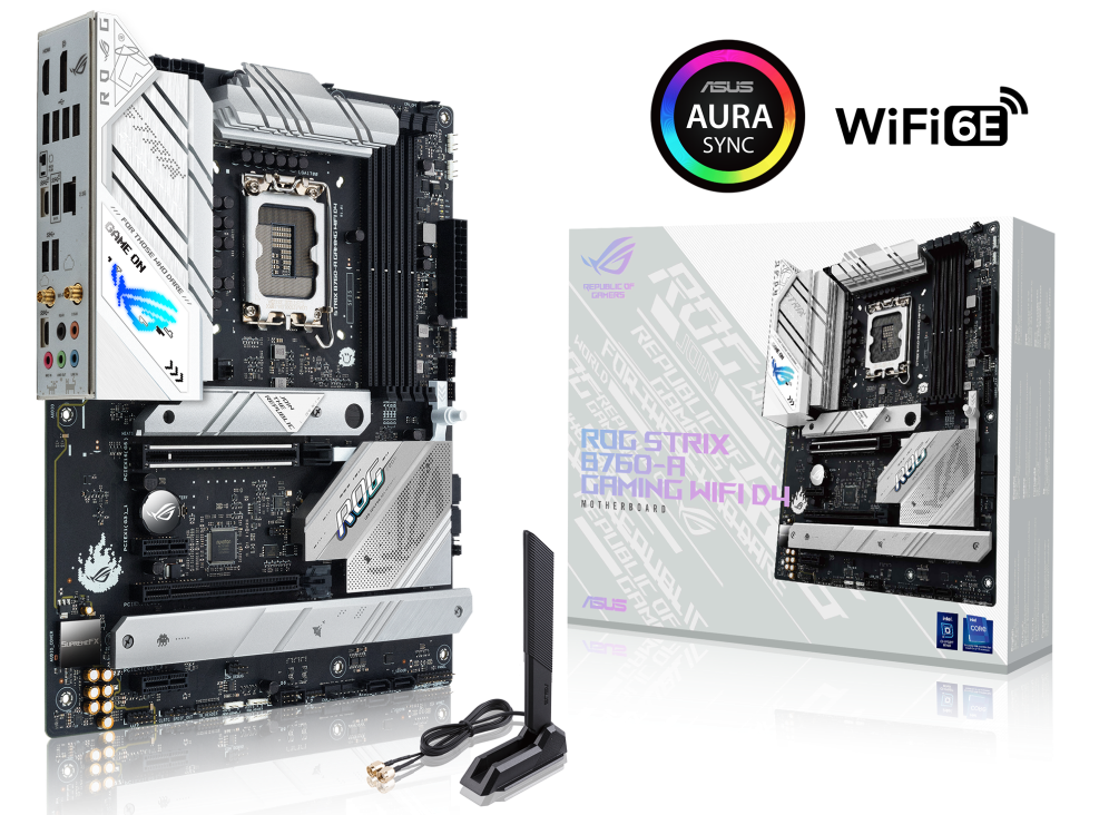 ASUS 華碩 ROG STRIX B760-A GAMING WIFI D4 ATX 白色主機板 (DDR4)