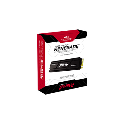 Kingston Fury Renegade 4TB 3D TLC M.2 NVMe PCIe 4.0 x4 SSD - w/ Heatsink -2