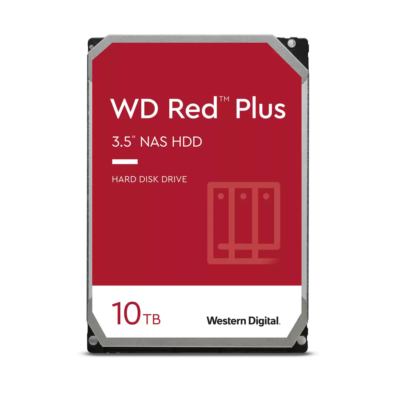 WD Red Plus 10TB 7200rpm 256MB 3.5" NAS HDD (WD101EFBX)