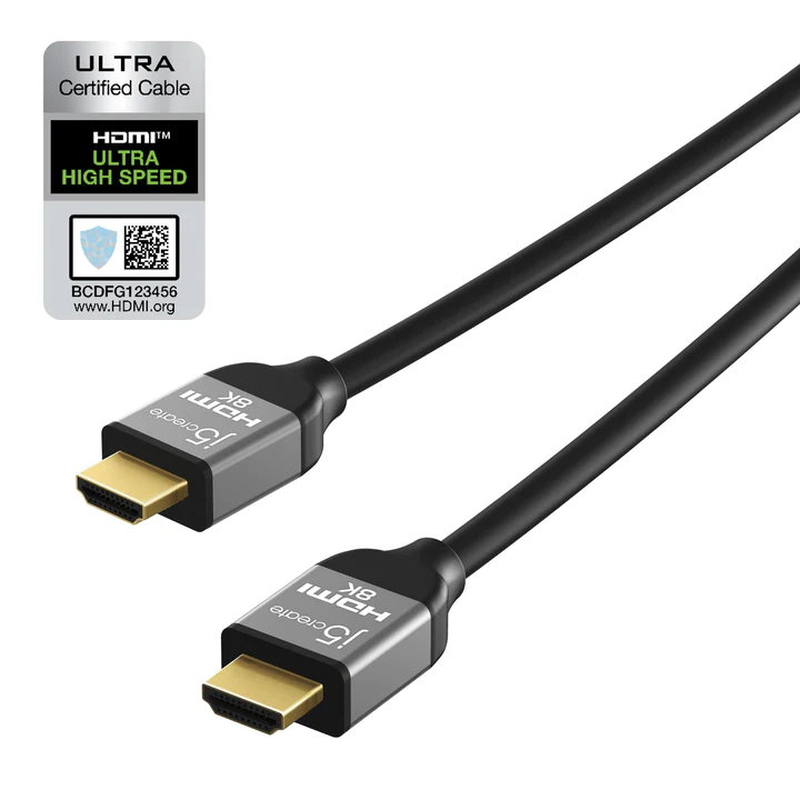 j5create JDC53 8K 公對公訊號線(2米) - HDMI ULTRA認證 