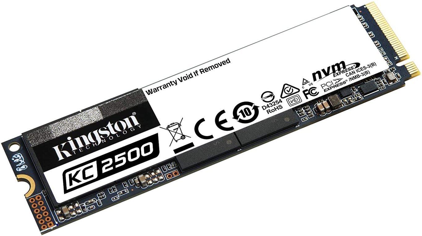 Kingston KC2500 500GB 3D TLC M.2 NVMe PCIe 3.0 x4 SSD