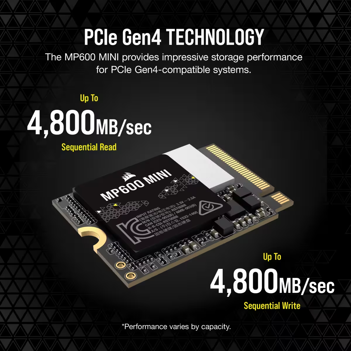 [Steam Deck / MS Surface PRO 包安裝] Corsair MP600 MINI 1TB 3D TLC NVMe PCIe 4.0 x4 M.2 2230 SSD 