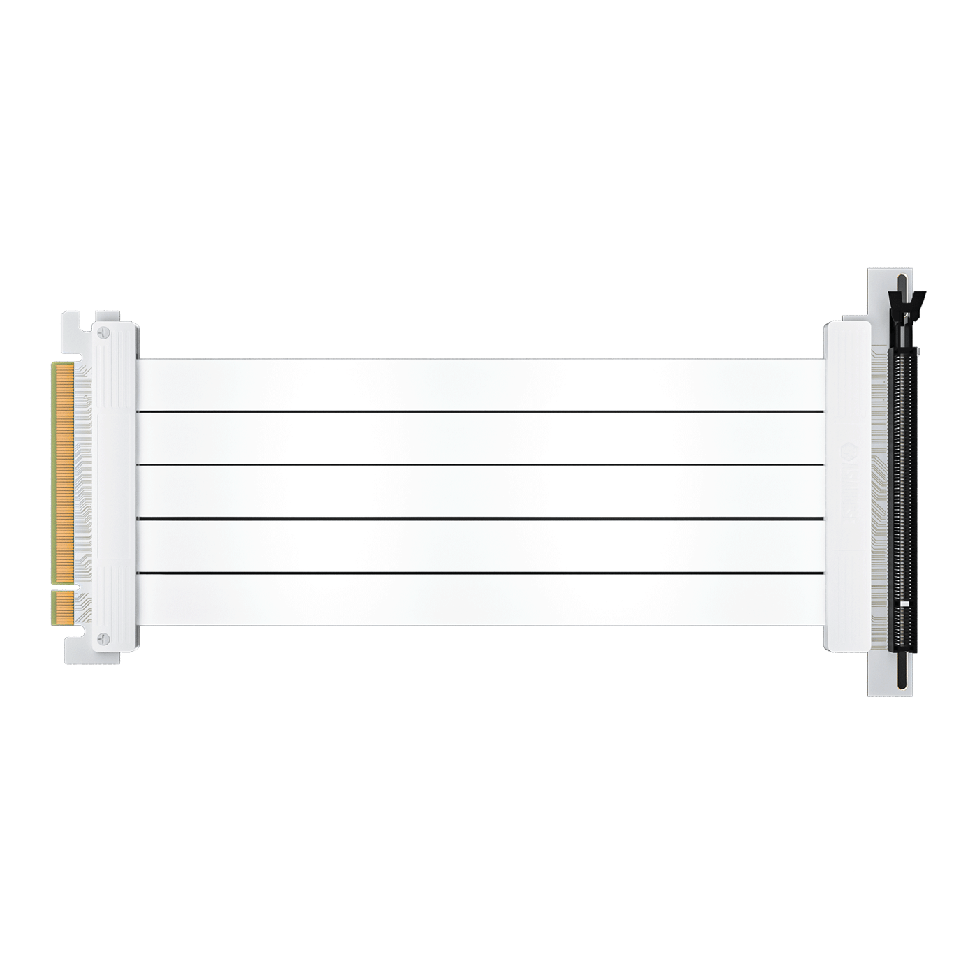 AsiaHorse PCIe 4.0 SOFT Riser Cable - White -2