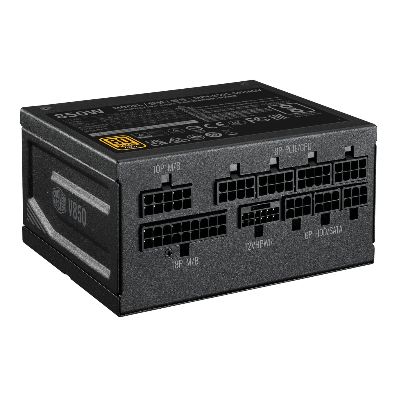 [SFX] Cooler Master V850 SFX ATX3.0 (PCIe 5.0) 80Plus Gold 金牌 全模組 火牛 (10年保) - Black 黑色