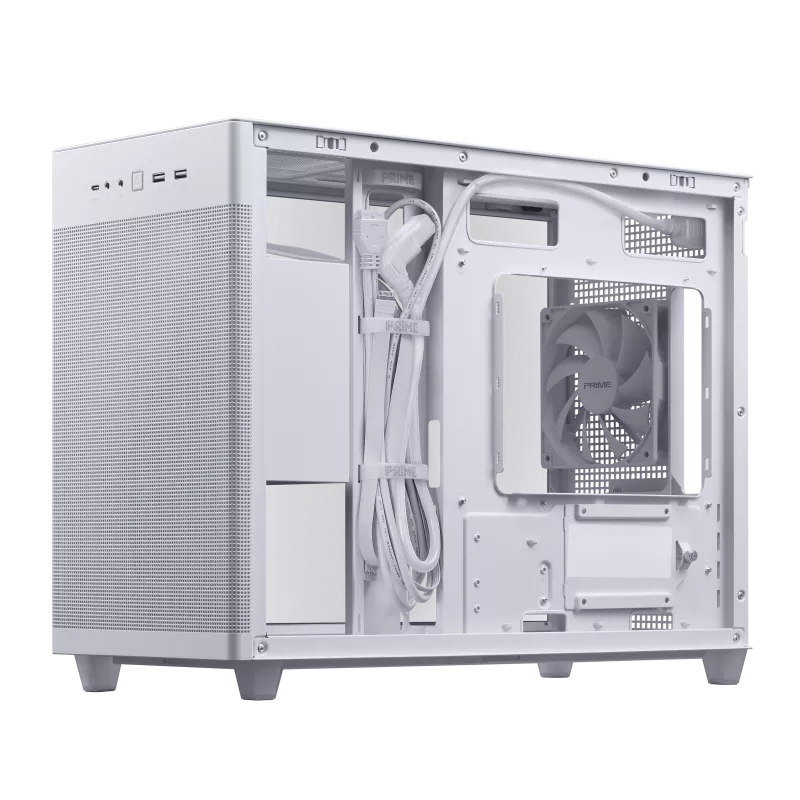 ASUS 華碩 Prime AP201 Tempered Glass Micro-ATX 機箱 - White 白色