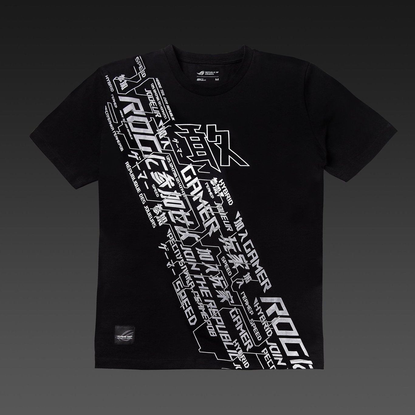 ASUS 華碩 ROG Cybertext-V T-Shirt CT1001 - 黑色 (M/L/XL)