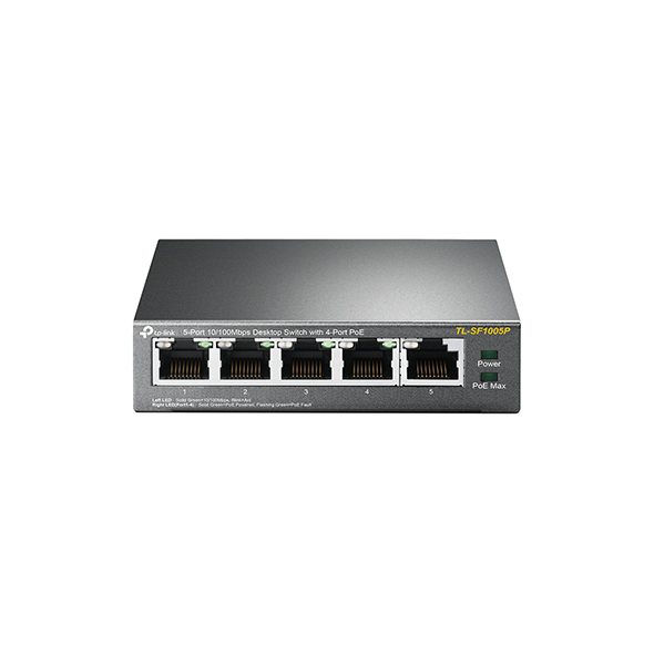 TP-Link TL-SG1005LP 5-Port 10/100Mbps Desktop Unmanaged PoE Switch