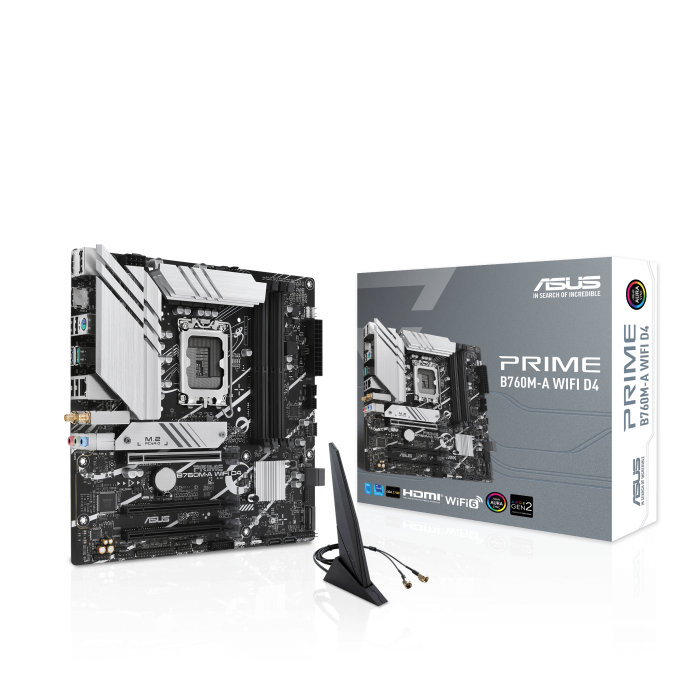 [升級CPU請選擇此項或以上] ASUS PRIME B760M-A WIFI D4 Micro-ATX