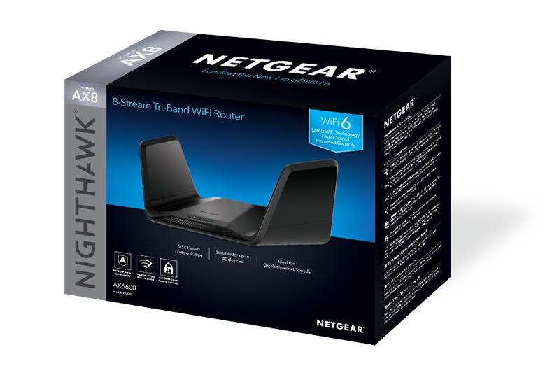 NETGEAR Nighthawk RAX70 AX6600 8數據流三頻 WiFi 6 無線路由器 