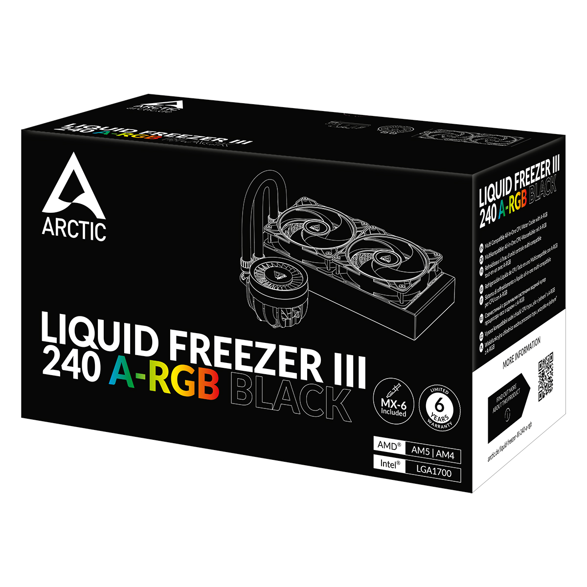 ARCTIC Liquid Freezer III 240 A-RGB 240mm 水冷散熱器 - Black 黑色