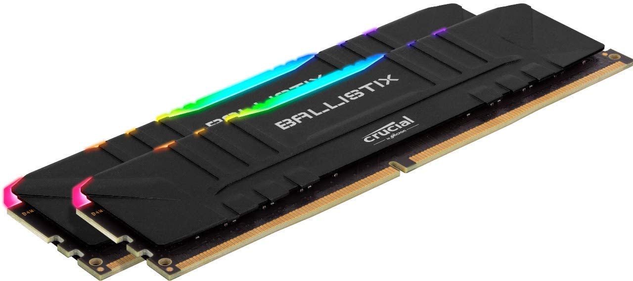 Crucial Ballistix RGB 16GB (8GB x2) DDR4 3200MHz - Black (BL2K8G32C16U4BL)