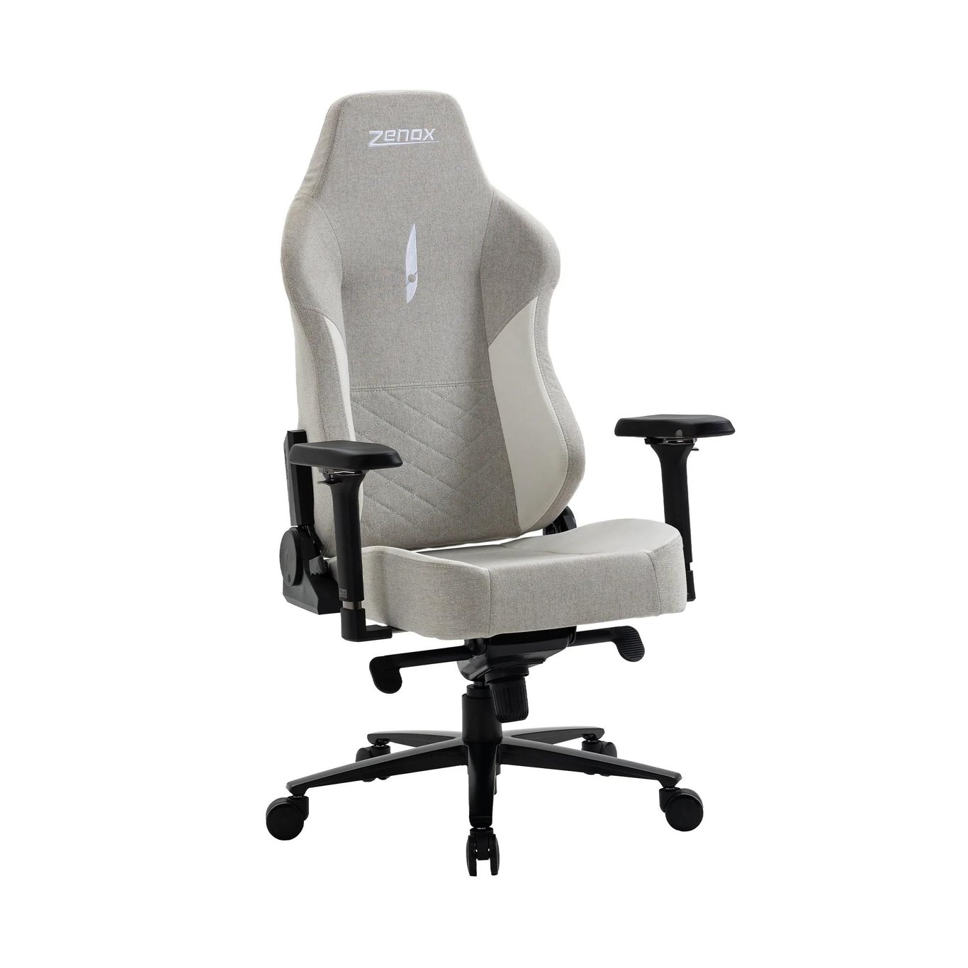 Zenox Spectre-MK2 Racing Chair  - Fabric/Light Grey /-3
