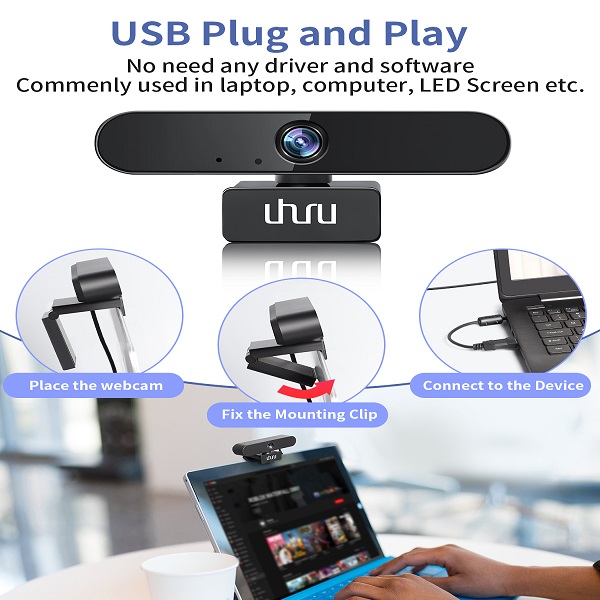 UHURU UW-002 1080P USB Web Camera 網路攝影機