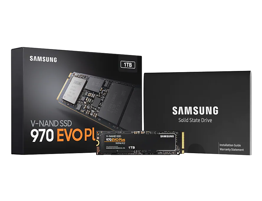 Samsung  970 EVO Plus 1TB TLC NVMe PCIe 3.0 x4 M.2 2280 SSD