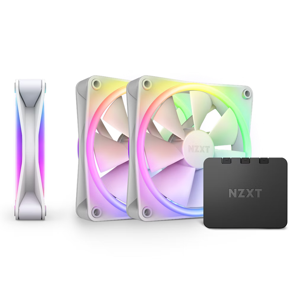 NZXT F120 RGB DUO 120mm  - White  (Triple Pack )